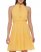 Vince Camuto Smocked Fit-And-Flare Dress (Petite) Yellow ID-MXBQ2412