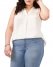 Vince Camuto Sleeveless V-Neck Top (Plus Size) New Ivory ID-QRWP8739