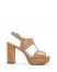 Vince Camuto Zelman Platform Sandal Camel Croc Print ID-QRAP0518