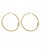 Vince Camuto Twisted Hoop Earrings Gold Metallic ID-OZNW4420