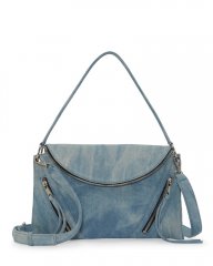 Vince Camuto Wayhn Crossbody Bag Acid Wash Denim ID-SGLV2663