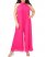 Vince Camuto Halter-Neck Wide-Leg Jumpsuit (Plus Size) Pomegranate Pink ID-NCGY0957