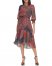 Vince Camuto Printed High-Low Midi Dress Blue Multi ID-JFHN1341