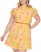 Vince Camuto Floral-Print Ruffled Dress (Plus Size) Yellow ID-VTCG4828