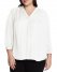 Vince Camuto V-Neck Inverted-Pleat Top (Plus Size) New Ivory ID-LJFP7998