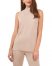 Vince Camuto Sleeveless Mock-Neck Top Latte ID-AVIG0403