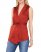 Vince Camuto Belted Notch-Lapel Vest Chili Oil ID-VRYT0678