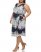 Vince Camuto Floral-Print V-Neck Midi Dress (Plus Size) Blue ID-CSBP2571