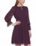 Vince Camuto Chiffon Shirred-Waist Dress Aubergine ID-AIWR8531