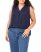 Vince Camuto Sleeveless V-Neck Top (Plus Size) Classic Navy ID-VVVX2097