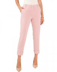 Vince Camuto Cuffed Flat-Front Pants Dusty Blush ID-YNSJ0492