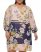 Vince Camuto Floral-Print Chiffon Dress (Plus Size) Blush ID-URQR1644