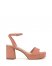 Vince Camuto Pendreya Platform Sandal Dark Pink Suede ID-ETTF4845