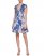 Vince Camuto Floral-Pattern Fit-And-Flare Dress (Petite) Blue ID-GLHI2851
