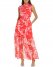 Vince Camuto Lace Fit-And-Flare Dress Red ID-SOEH4002