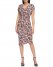 Vince Camuto Printed Asymmetrical Hem Dress Blue ID-ORTS8721