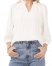 Vince Camuto Ruched Ruffle-Collar Blouse New Ivory ID-PRJK0238