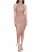 Vince Camuto Sequined Halter Dress Rose ID-FDJS8809