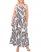 Vince Camuto Palm-Print Maxi Dress (Plus Size) Grey ID-DWZP0249
