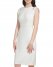 Vince Camuto Beaded Cap-Sleeve Sheath Ivory ID-VRYP2762