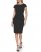Vince Camuto Cap-Sleeve Peplum Dress (Petite) Black ID-HUKA7635