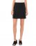 Vince Camuto Inverted-Pleat Mini Skirt Rich Black ID-YCGY0293