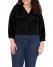 Vince Camuto V-Neck Inverted-Pleat Top (Plus Size) Rich Black ID-YCVN3174