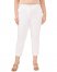 Vince Camuto Twill Cropped Trousers (Plus Size) Ultra White ID-PZIH4847