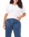 Vince Camuto Ruched-Sleeve Eyelet Top (Plus Size) Off White ID-BPSD2144