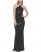 Vince Camuto Side-Ruched Halter Gown Black ID-VIDJ5277