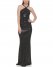 Vince Camuto Side-Ruched Halter Gown Black ID-VIDJ5277