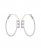 Vince Camuto Overlap Hoop Earrings Silver Metallic ID-SCUO9493
