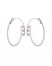 Vince Camuto Overlap Hoop Earrings Silver Metallic ID-SCUO9493