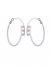 Vince Camuto Overlap Hoop Earrings Silver Metallic ID-SCUO9493