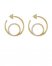 Vince Camuto Pavé-Embellisehd Double-Hoop Earrings Gold Metallic ID-DVVI8255