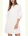 Vince Camuto Pleated Flutter Sleeve Dress Ivory ID-DGMC4621