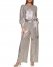 Vince Camuto Belted Metallic Jumpsuit Gold Metallic ID-NJVT1579