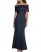 Vince Camuto Off-The-Shoulder Gown Navy ID-WDUM5006