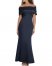 Vince Camuto Off-The-Shoulder Gown Navy ID-WDUM5006
