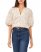 Vince Camuto Floral-Print Puff-Sleeve Blouse Dark Brown ID-CNCW6209