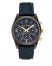 Vince Camuto Multifunction Faux Leather Band Watch Navy ID-RAON4224