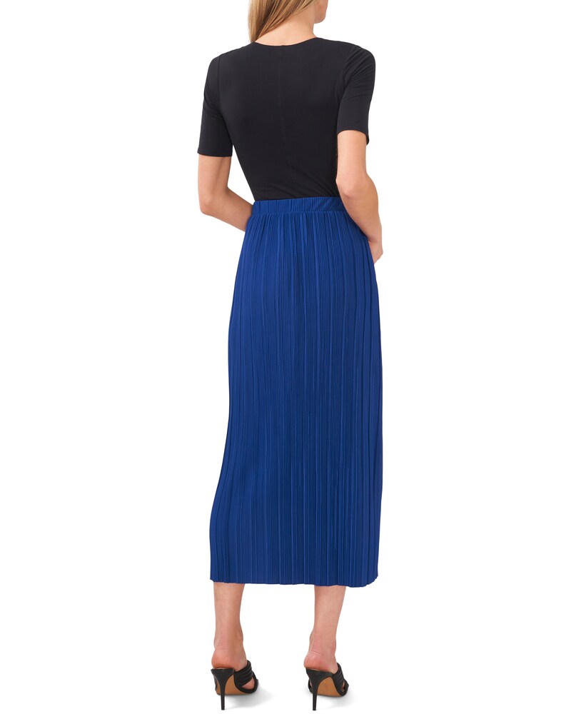 Vince Camuto Pleated Midi Skirt Twilight Blue ID-ADCF3389