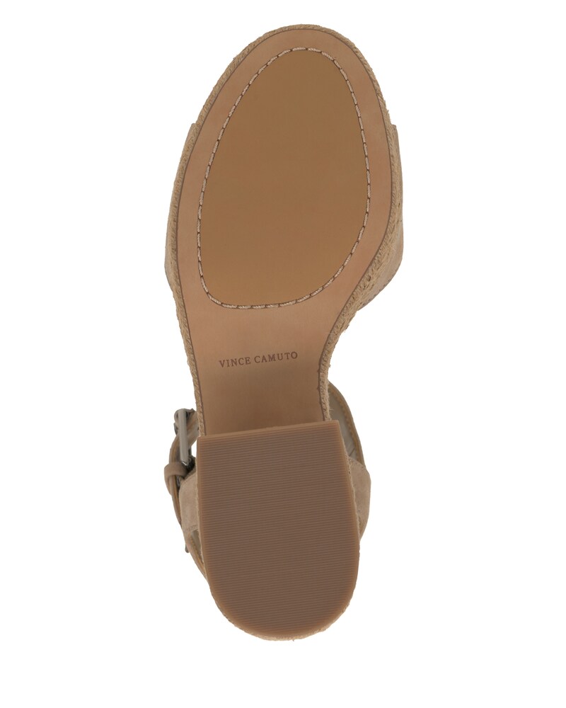 Vince Camuto Ranneli Platform Sandal Tortilla Suede ID-ARKB7232