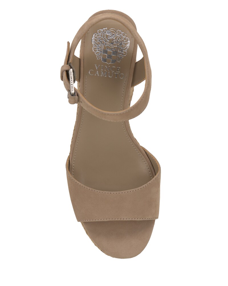 Vince Camuto Ranneli Platform Sandal Tortilla Suede ID-ARKB7232
