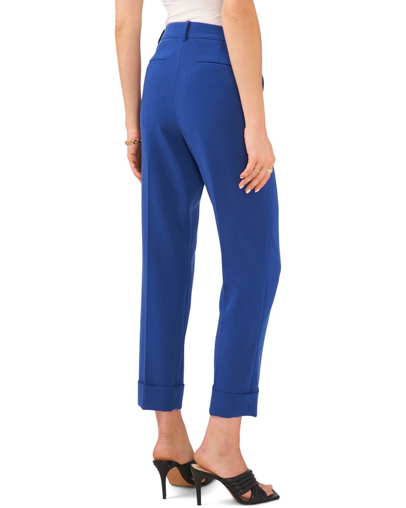 Vince Camuto Cuffed Flat-Front Pants Twilight Blue ID-ARXJ3526