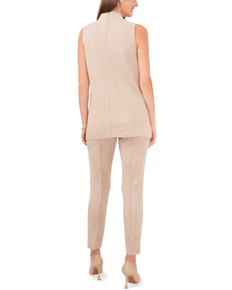 Vince Camuto Sleeveless Mock-Neck Top Latte ID-AVIG0403