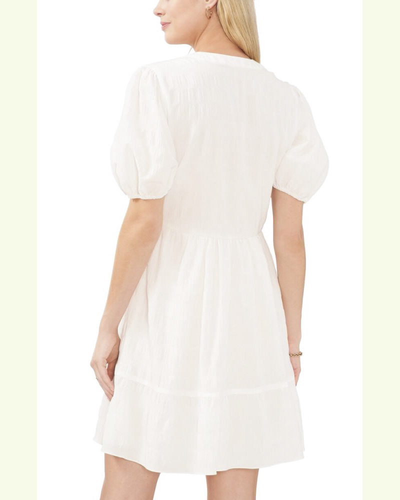 Vince Camuto Split-Neck Dress New Ivory ID-AYJZ0815