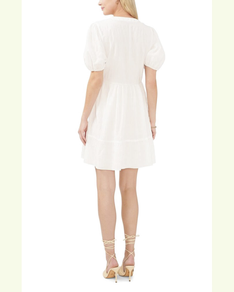 Vince Camuto Split-Neck Dress New Ivory ID-AYJZ0815