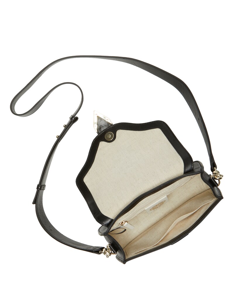 Vince Camuto Passo Crossbody Bag Black/Gold ID-BFPH0761