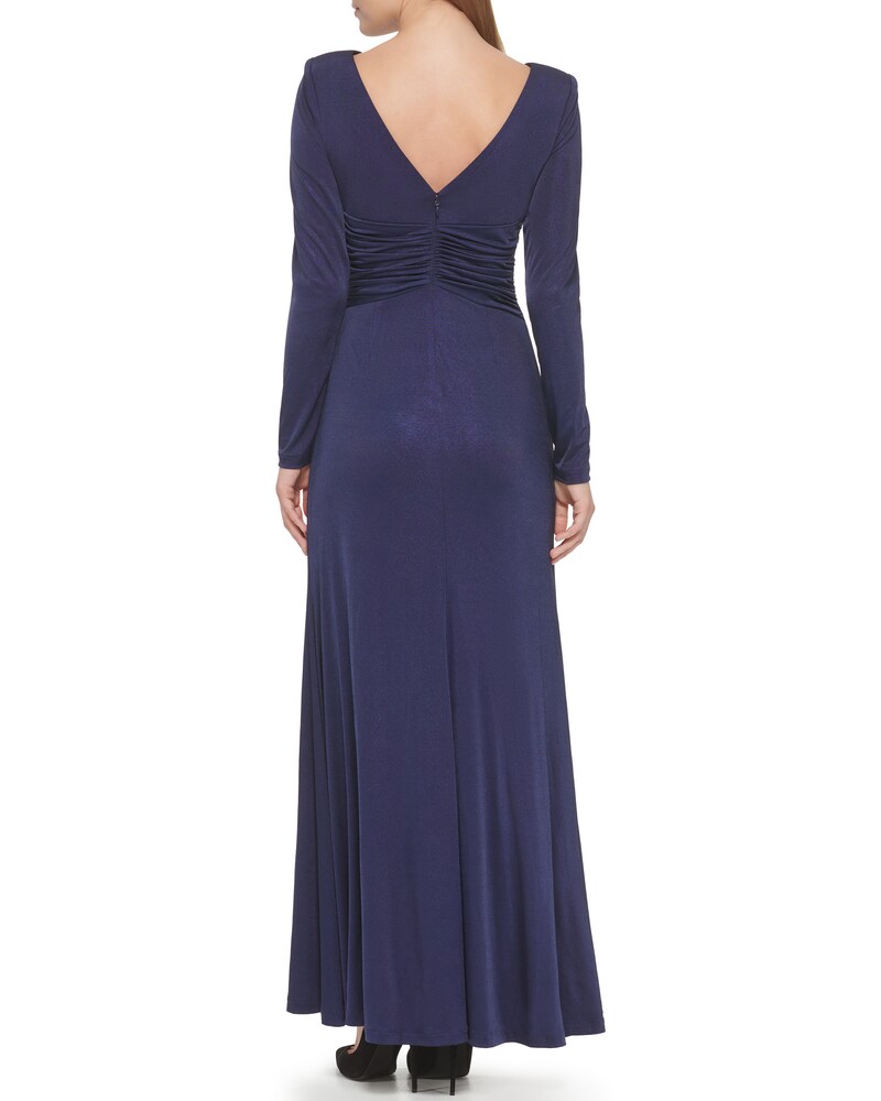 Vince Camuto Ruched Gown Navy ID-BLXD6328